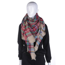 Classic Women Blanket Scarves Oversized Tartan Shawl Wrap Plaid Multicolor Checked Pashmina Valentine’s Day Gift New Hot Selling