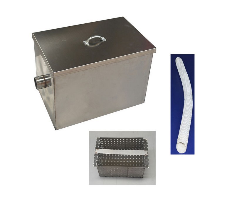Commercial Grease Trap Kitchen Waste Filter Fat Trap Stainless Steel