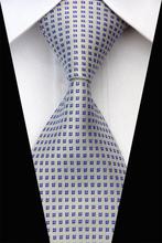 NT0559 Blue Green Gray Floral New Classic Silk Polyester Man s Jacquard Woven Necktie Business Casual
