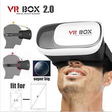 Google Cardboard Original Brand VR Box 2.0 Version Virtual Reality Oculus rift 3D Glasses for Game Movie 3.5-6.0 SmartPhone 1006