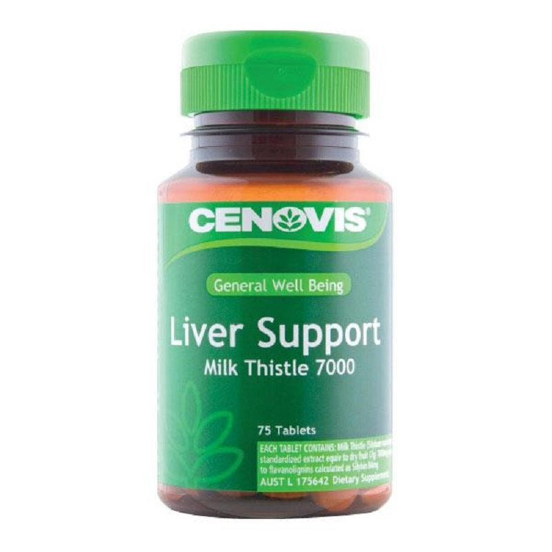 Cenovis Liver Support Milk Thistle 7000 75 Tablets*2PCS to protect, support and detoxify the liver, Free shipping