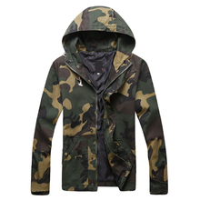 2014 winter Men’s vintage European and American style military camouflage hooded jacket outdoor casual jacket men