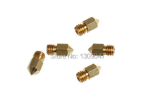 Free shipping 10pcs 0.4mm/0.3mm 3D Printer Extruder Nozzle for Print Head MK8 Makerbot