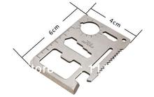 10 unids envío gratuito multifunción herramienta de tarjeta de sable portable Pocket Survival destaponador bolsillo cuchillos Card / Universal cuchillo exterior