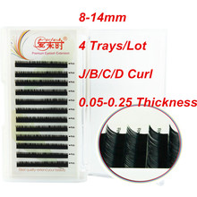 Natural 4 Trays / Lot Thick Long False Eyelashes Fake Eye Lashes Beauty Makeup Free Shipping China Post