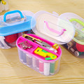 Hot 10PCS Set Practical Needle Scissors Thread Thimble Pin Leading Machine Storage Bow Suits Home Sewing