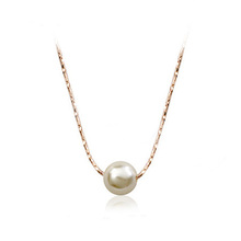 OL Style Simulated Pearl Beads Necklace Pendant Fashion Vintage Jewelry Jewellery For Women Chain Accessiories Wholesale