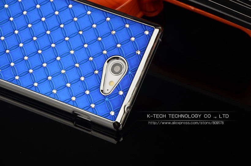 Shining Rhinestone Diamond Rubberized Matte Cover With Silver Chromed Skin Case For SONY XPERIA M2 Aqua S50h Mobile Phone Bags Shining Rhinestone Diamond Rubberized Matte Cover With Silver Chromed Skin Case For SONY XPERIA M2 Aqua S50h Mobile Phone Bags