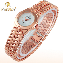 2015 fashion casual women quartz dress luxury gold watch analog bracelet wristwatch lady girl band alloy