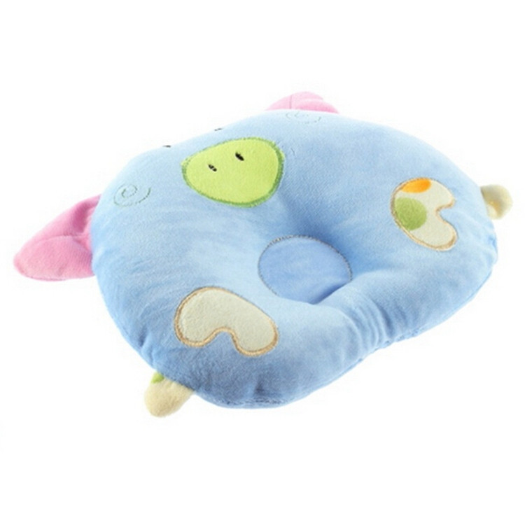 Kawaii Pig Baby Pillow For Flat Head High Quality Sleeping Baby Pillow Kids Headrest Pillow Animal Print Newborn Bedding (1)