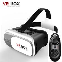 NEW Google cardboard VR BOX II 2.0 Version VR Virtual Reality 3D Glasses For 3.5 – 6.0 inch Smartphone+Bluetooth Controller 1.0