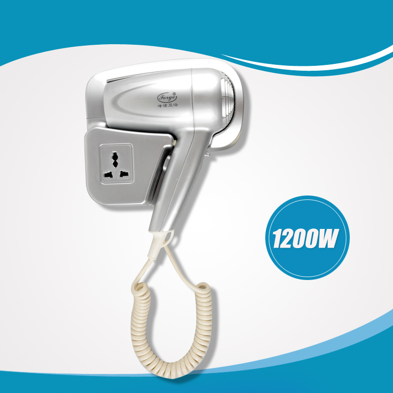 Free shipping Hotel Bathroom Wall Mounting Hair Dryer with shaver