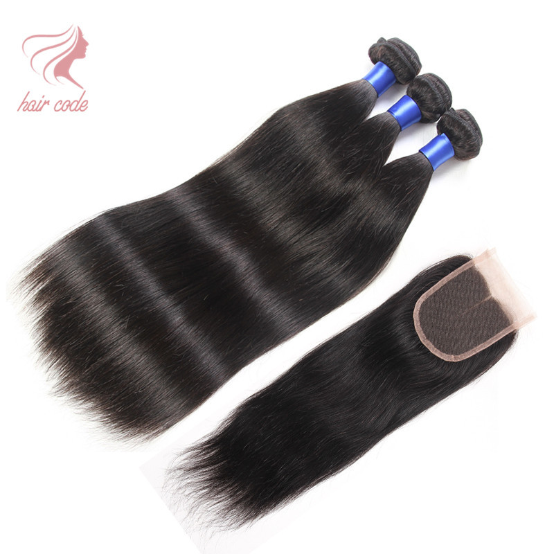 3 Bundles Brazilian Straight Hair With Closure 6a Rosa Hair Products With Closure Bundle Virgin Brazilian Bundles With Closure