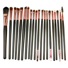 Pro 20pcs Eye Brushes Cosmetic Makeup Brush Set Soft Powder Foundation Eyeshadow Eyeliner Lip Brush Kit