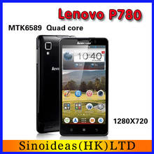 Lenovo P780 Original Cell Phones Android MTK6589 Quad Core 5″ 1280×720 Gorilla Glass Screen 1GB RAM 8.0MP 4000mAh Battery Mobile