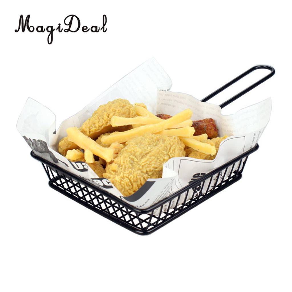 Mini Chips Serving Baskets French Fries Crisps Food Dish Party Restaurant Style