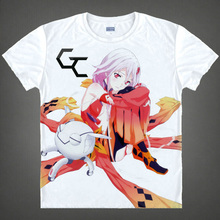 Guilty Crown Shu Ouma Inori Summer Cute T-shirt Cosplay Anime Men Cotton T Shirt Multi style camisas hombre masculina camisa