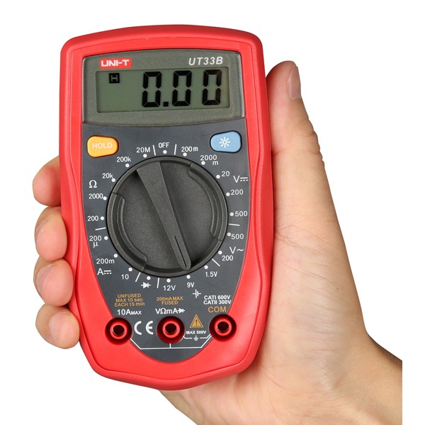 Auto Range Handheld Palm-Size LCD Digital Multimeter AC DC OHM Volt Tester Meter