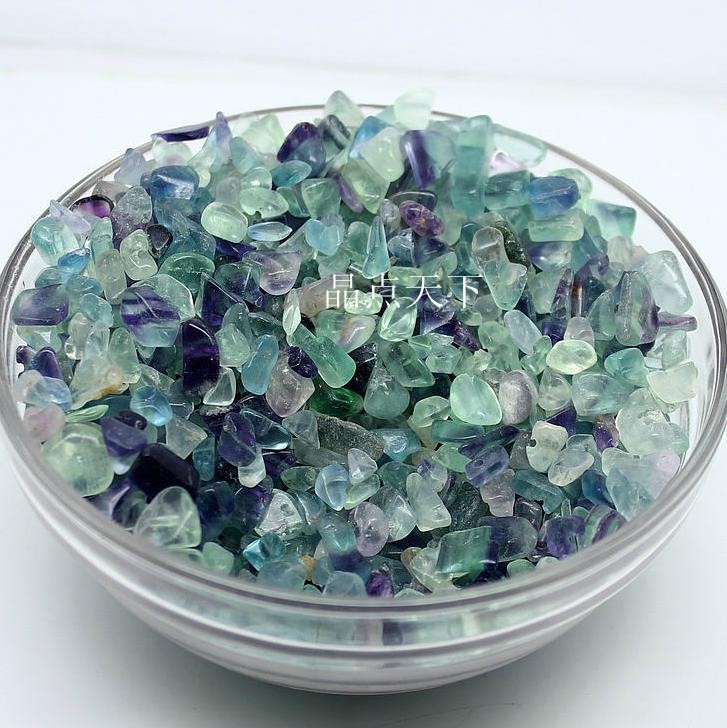 100g/lot(0.22LB) Natural fluorite gravel bulk raw ore crushed crystal