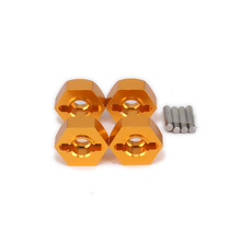 Machined Alloy Aluminum Wheel Hex Hub Adapter 5mm For Rc Car 1/10 AXIAL SCX10 Crawler Upgraded Hop-Up Parts SCX0017 4 Pieces