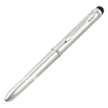 10pcs Free shipping Wholesale 2 in 1 dual ballpoint pen and touch screen stylus for ipad