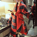 Winter Brand Women s Cashmere Scarf Plaid Oversized double faced plaid Multifunction Thicken Warm cape Shawl