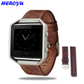 Luxury Genuine Leather Buckle Bracelet Sport Watch band Wrist strap For Fitbit Blaze Smart watch