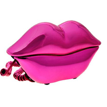 High Quality  Vivid Marilyn Monroe Amaranth Glossy Sexy Lips Kiss Corded Telephone Phone Free Shipping
