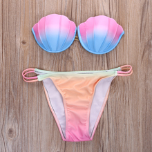 Sexy Women Bandage Bikini Bra Set Push-up Padded Swimwear Swimsuit Bathing Suit
