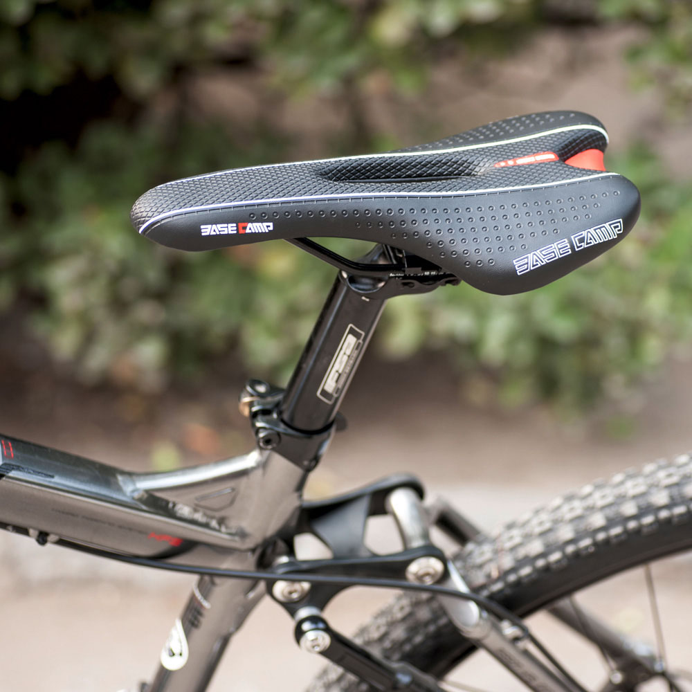Carbon Seat Saddle MTB Mountain Cycle Bike Road Bicycle Hollow Cushion Pad