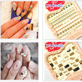 Beauty 1 Pieces Colorful Star Words Designs 3D Nail Art Stickers For Nails Decoration Manicure Water