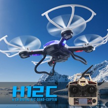 2016new 5.0MP HD Camera Optional! JJRC H12C rc helicopter 2.4G 4CH Headless Mode One Key Auto Return Quadcopter drone toy VS H8D