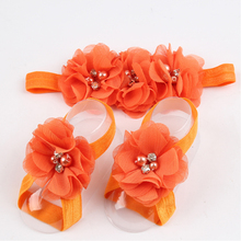 2015 Girl’s Head Accessories hairband Baby Headband flower princess pearl rhinestone headband elastic flower hairband w–051