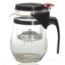 New Arrival 500ml Heat Resistant Glass Tea Pot Flower Teaset Puer kettle Coffee Teapot Convenient Office