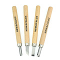 NEWACALOX 4pcs Woodpecker Woodcut Knife Scorper Hand Cutter Wood Carving Tool Woodworking Chisel Graver Burin for