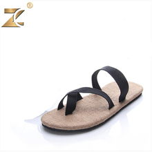 2016 Famous Brand Designer Straw Men Casual Sandals Slippers Genuine Shoes Open Toe Flip flops Summer Outdoor Beach Men Shoes