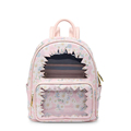 Stylilsh Trendy Floral Rucksack Side Pockets Practical Fashion Bag Women Fresh Style TPU Transparent Printing Backpack