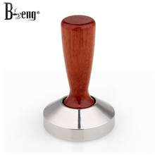 49-58mm Wooden Handle Stainless Steel Coffee Tamper