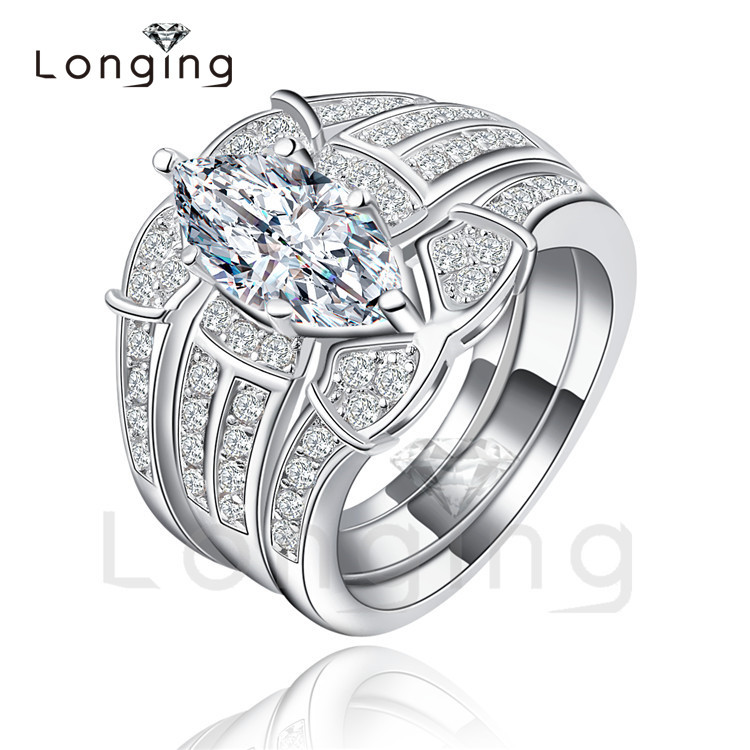 Longing-NEW-Ring-Sets-wedding-engagement-ring-luxury-bijoux-for-women ... Longing-NEW-Ring-Sets-wedding-engagement-ring-luxury-bijoux-for-women ...