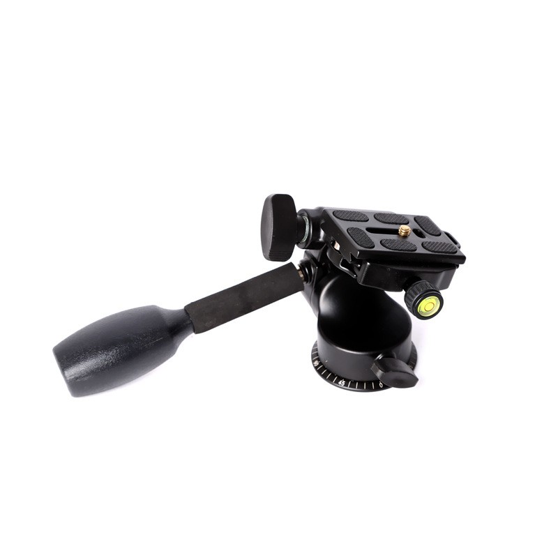 QZSD Q08 Aluminum Video Tripod Ball Head 3 way Fluid Head Rocker Arm with Quick Release