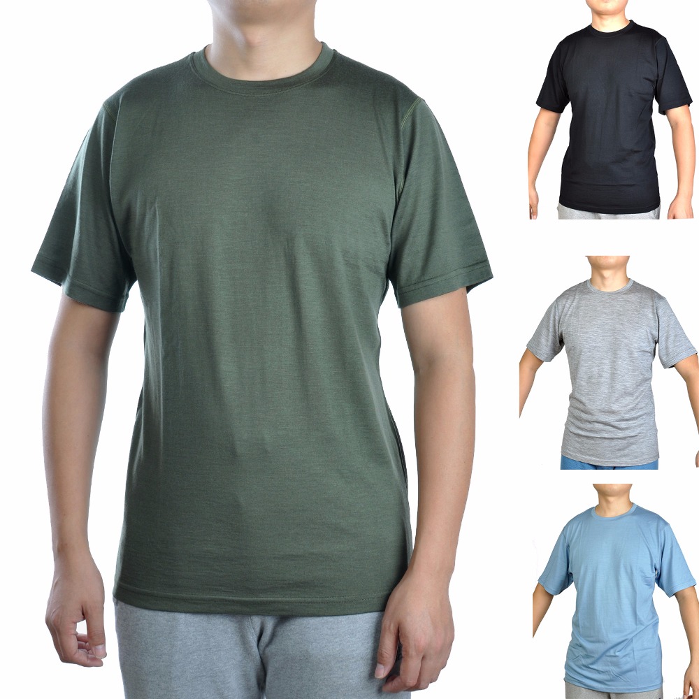 Aliexpress.com : Buy Men's 100% Merino Wool Out Door Crew T Shirts 