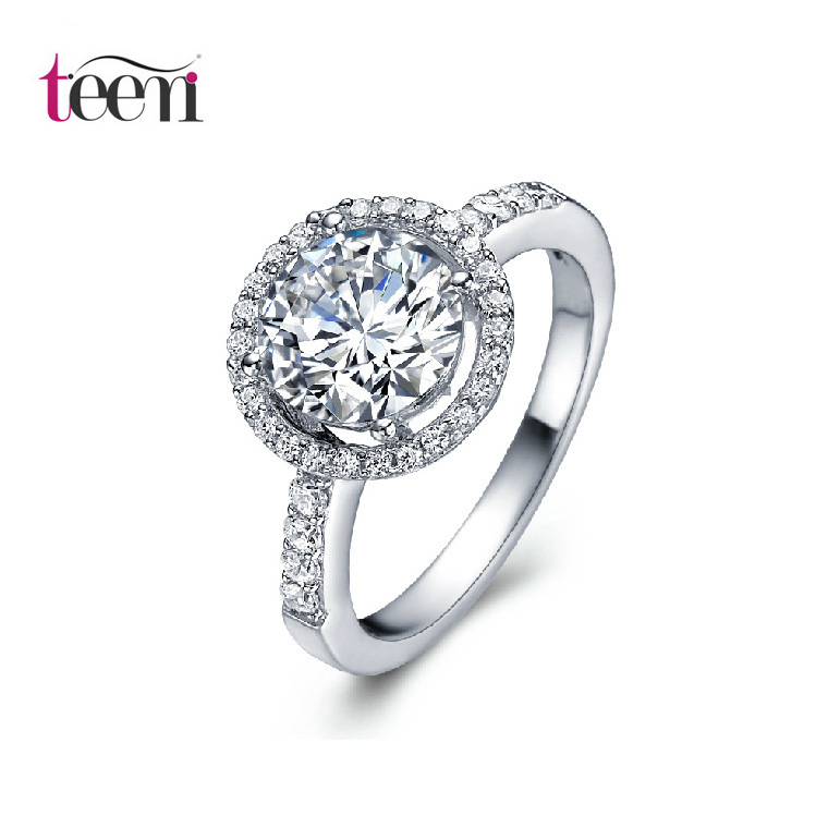 Wholesale diamond halo engagement rings