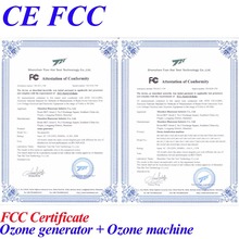 CE EMC LVD FCC ozone water treatment machine for drinking