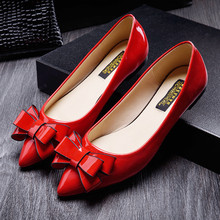 shoes woman spring 2016 slip on flat shoes for womens casual bowtie flats comfort ladies work