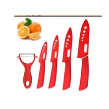 top quality Christmas Gifts Zirconia kitchen knife set Ceramic Knife 3″ 4″ 5″ 6″ inch+ Peeler+Covers fruit knife set