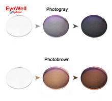 1.56 Transition Photochromic Glasses Optical Lenses For Myopia Sunglasses Single vision lens photo gray or photo brown chameleon