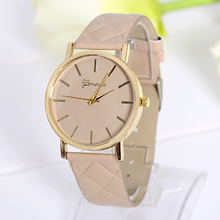Lowest price simple refreshing watches 2015 New Arrival Women Casual Watch ventage Leather Refined Ladies Quartz Wristwatch