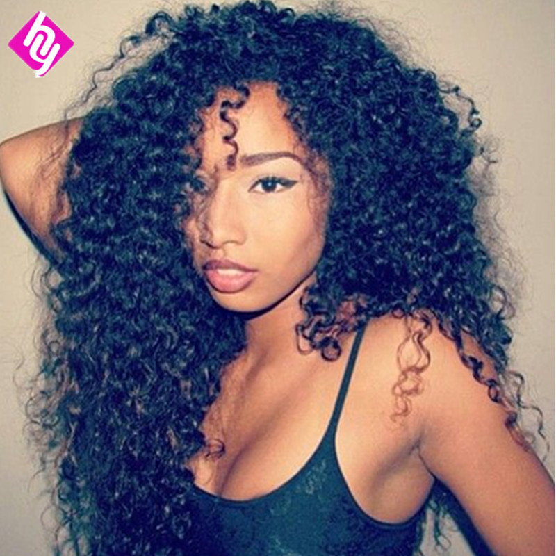Queen Hair Products mongolian kinky curly hair #1B Natural Black Mongolian Kinky Curly Virgin Hair DHL Free Shipping 3/4pcs lot