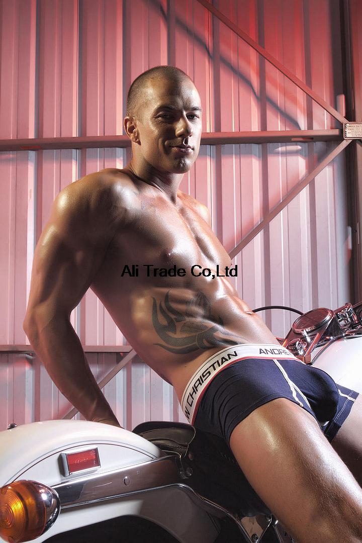 3pcs lot 2015 Men Underwear Andrew Christian Male Boxers U Convex Pouch Sexy Modal Underpants S