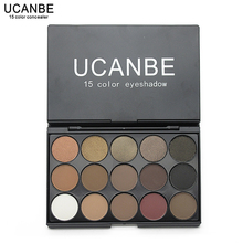 UCANBE Brand 5 Different New fashion 15 Earth Color Matte Pigment Eyeshadow Palette Cosmetic Makeup Eye